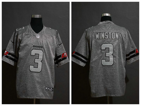 Nike Seahawks 3 Russell Wilson 2019 Gray Gridiron Gray Vapor Untouchable Limited Jersey