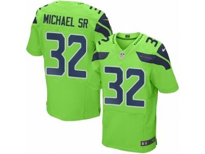 Nike Seattle Seahawks #32 Christine Michael Sr Elite Green Rush NFL Jersey