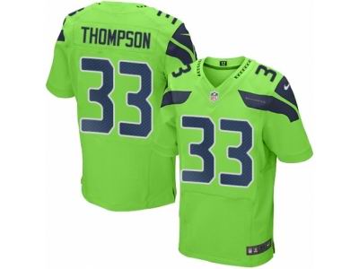 Nike Seattle Seahawks #33 Tedric Thompson Elite Green Rush NFL Jersey