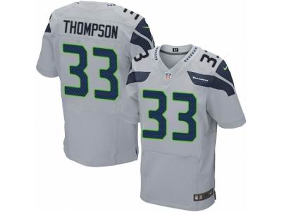 Nike Seattle Seahawks #33 Tedric Thompson Elite Grey Jersey