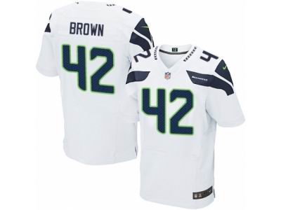 Nike Seattle Seahawks #42 Arthur Brown Elite White NFL Jersey