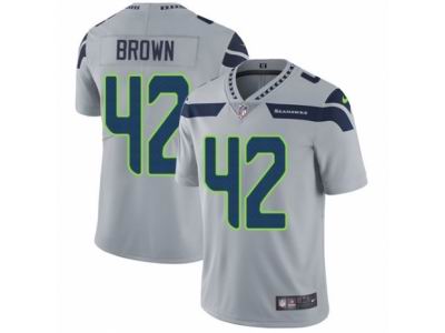 Nike Seattle Seahawks #42 Arthur Brown Vapor Untouchable Limited Grey Jersey