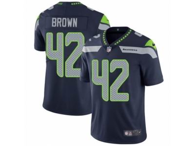 Nike Seattle Seahawks #42 Arthur Brown Vapor Untouchable Limited Steel Blue Jersey