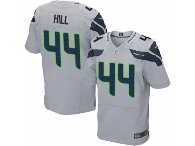 Nike Seattle Seahawks #44 Delano Hill Elite Grey Jersey