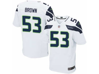 Nike Seattle Seahawks #53 Arthur Brown Elite White Jersey