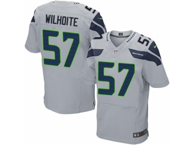 Nike Seattle Seahawks #57 Michael Wilhoite Elite Grey Jersey