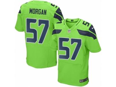 Nike Seattle Seahawks #57 Mike Morgan Elite Green Rush NFL Jersey