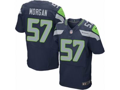 Nike Seattle Seahawks #57 Mike Morgan Elite Steel Blue Jersey