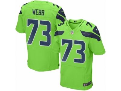 Nike Seattle Seahawks #73 J'Marcus Webb Elite Green Rush NFL Jersey