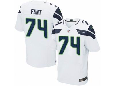 Nike Seattle Seahawks #74 George Fant Elite White NFL Jersey