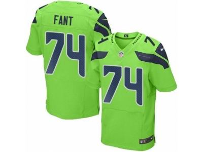 Nike Seattle Seahawks #74 George Fant Green Elite Rush Jersey