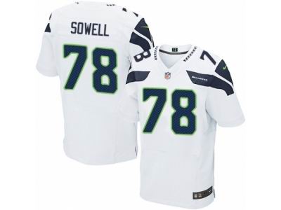 Nike Seattle Seahawks #78 Bradley Sowell Elite White NFL Jersey