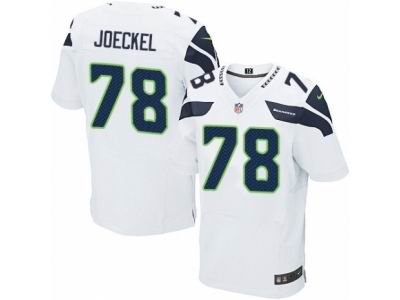 Nike Seattle Seahawks #78 Luke Joeckel Elite White NFL Jersey