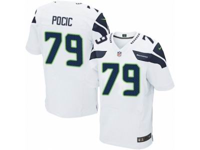 Nike Seattle Seahawks #79 Ethan Pocic Elite White NFL Jersey
