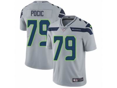 Nike Seattle Seahawks #79 Ethan Pocic Vapor Untouchable Limited Grey Jersey