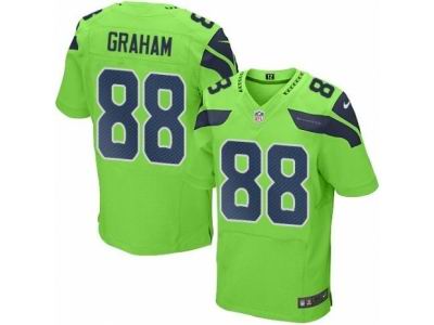 Nike Seattle Seahawks #88 Jimmy Graham Green Elite Rush Jersey