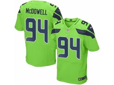 Nike Seattle Seahawks #94 Malik McDowell Elite Green Rush NFL Jersey