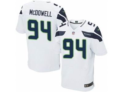 Nike Seattle Seahawks #94 Malik McDowell Elite White NFL Jersey