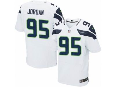Nike Seattle Seahawks #95 Dion Jordan Elite White NFL Jersey