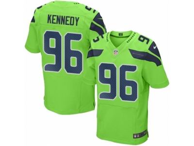 Nike Seattle Seahawks #96 Cortez Kennedy Elite Green Rush NFL Jersey