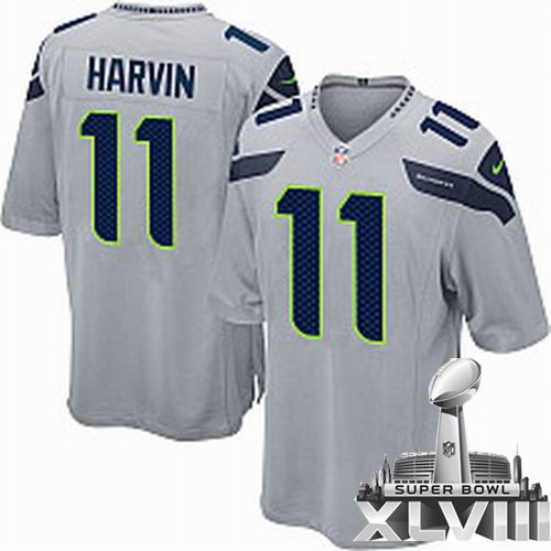 Nike Seattle Seahawks 11# Percy Harvin Game 2014 Super bowl XLVIII(GYM) Jersey