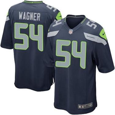 Nike Seattle Seahawks 54 Bobby Wagner Steel Blue Team Color NFL Game Jersey