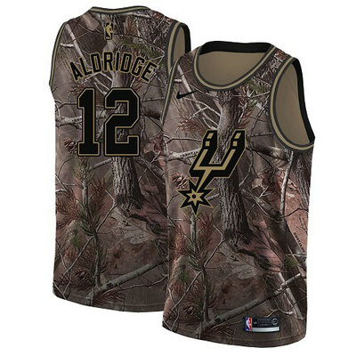 Nike Spurs #12 LaMarcus Aldridge Camo Youth NBA Swingman Realtree Collection Jersey