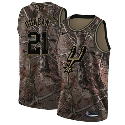 Nike Spurs #21 Tim Duncan Camo Youth NBA Swingman Realtree Collection Jersey