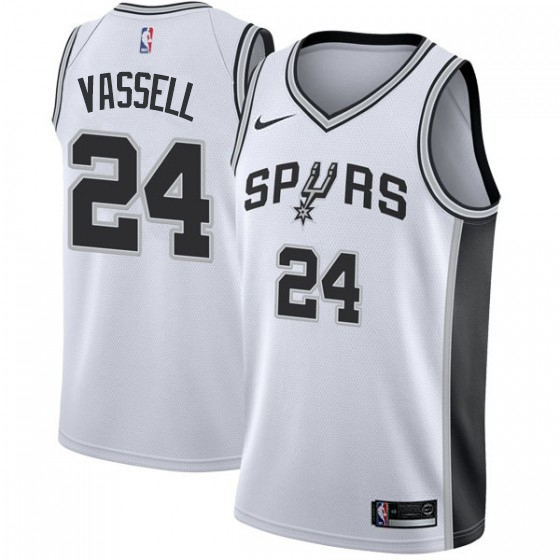 Nike Spurs #24 Devin Vassell White NBA Swingman Association Edition Jersey