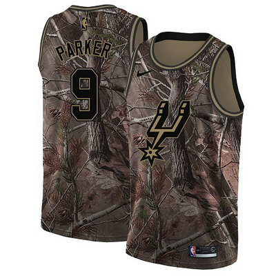 Nike Spurs #9 Tony Parker Camo Youth NBA Swingman Realtree Collection Jersey
