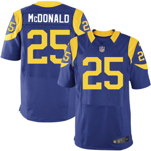 Nike St. Louis Rams 25 T.J. McDonald Royal Blue Alternate NFL Elite Jersey