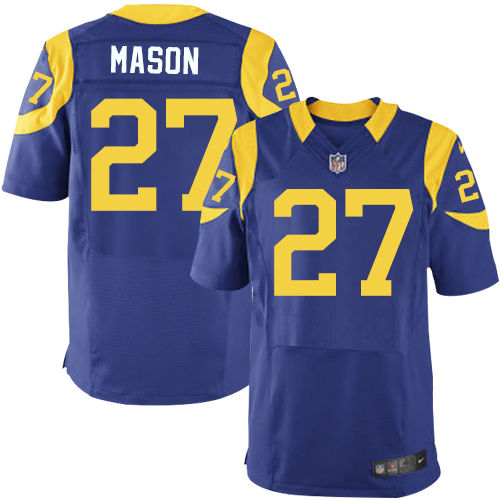 Nike St. Louis Rams 27 Tre Mason Royal Blue Alternate NFL Elite Jersey