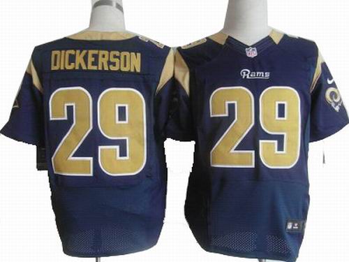 Nike St. Louis Rams 29 Eric Dickerson Blue Elite Jerseys