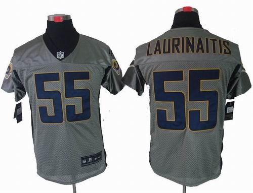 Nike St. Louis Rams 55 James Laurinaitis Gray shadow elite jerseys