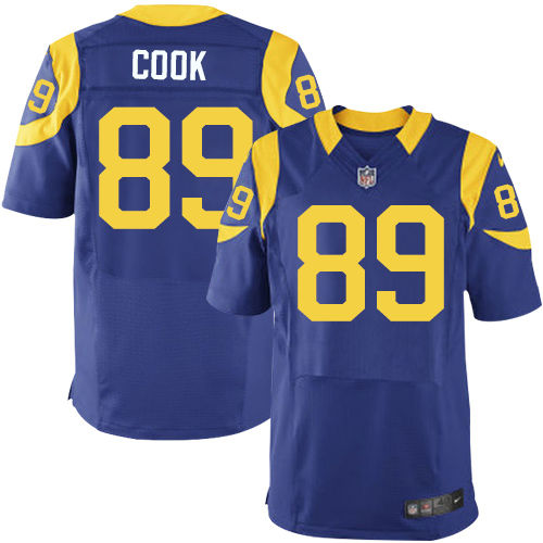 Nike St. Louis Rams 89 Jared Cook Royal Blue Alternate NFL Elite Jersey
