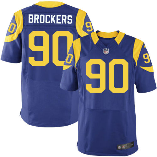 Nike St. Louis Rams 90 Michael Brockers Royal Blue Alternate NFL Elite Jersey