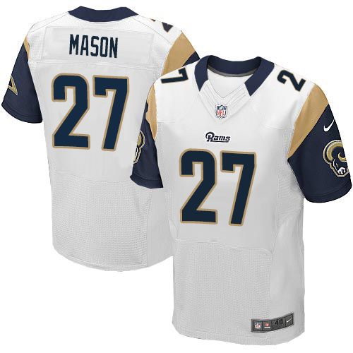 Nike St.Louis Rams #27 Tre Mason wihte Elite Jersey