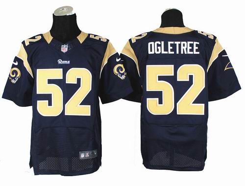 Nike St Louis Rams #52 Kevin Ogletree Navy blue Elite Jersey
