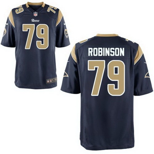 Nike St.Louis Rams #79 Greg Robinson Navy Blue Elite Jersey