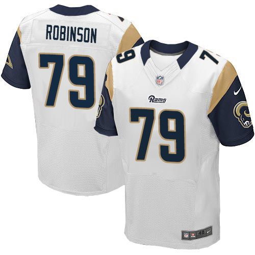 Nike St.Louis Rams #79 Greg Robinson white Elite Jersey