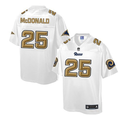 Nike St.Louis Rams 25 T.J. McDonald White NFL Pro Line Fashion Game Jersey