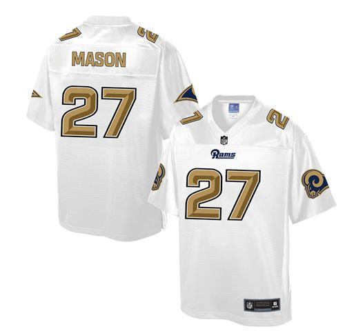 Nike St.Louis Rams 27 Tre Mason White NFL Pro Line Fashion Game Jersey