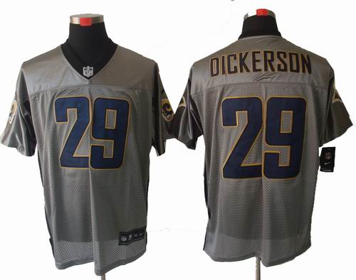 Nike St Louis Rams 29# Eric Dickerson Gray shadow elite jerseys