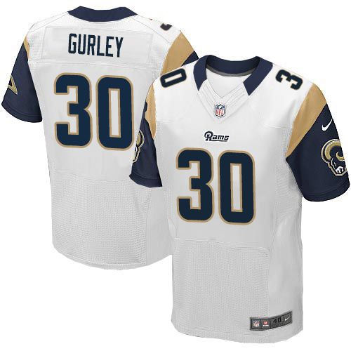 Nike St.Louis Rams 30 Todd Gurley White NFL Elite Jersey
