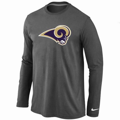 Nike St.Louis Rams Logo Long Sleeve T-Shirt D.Grey