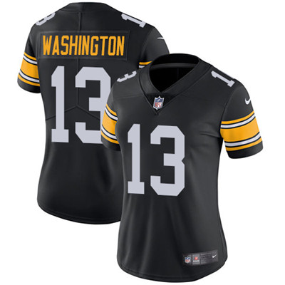 Nike Steelers #13 James Washington Black Alternate Women's Stitched NFL Vapor Untouchable Limited Jersey