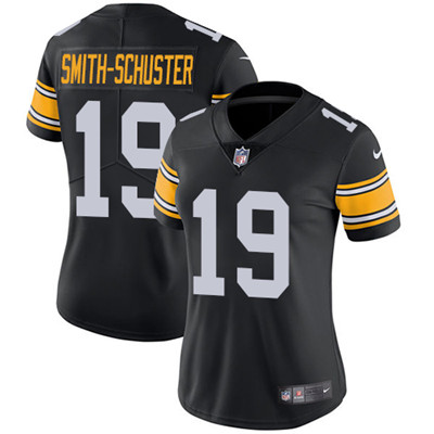 Nike Steelers #19 JuJu Smith Schuster Black Alternate Women's Stitched NFL Vapor Untouchable Limited Jersey