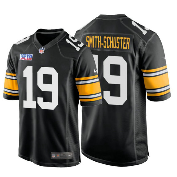 Nike Steelers #19 Juju Smith-Schuster Super Bowl XIII 1978 Retro Game NFL Jersey Black