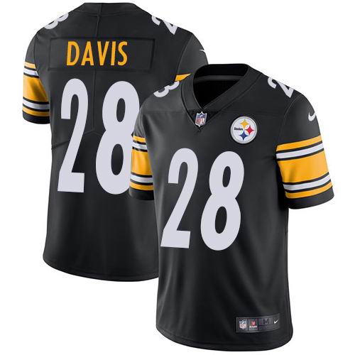 Nike Steelers #28 Sean Davis Black Vapor Untouchable Limited Jersey