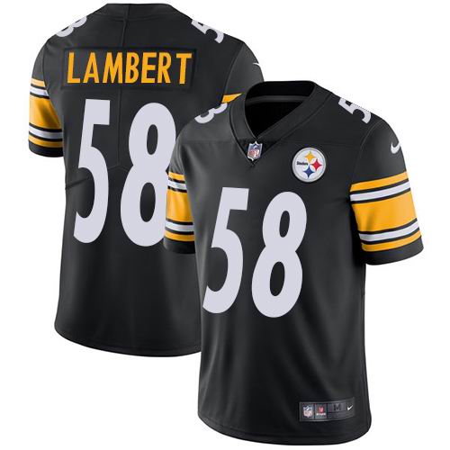 Nike Steelers #58 Jack Lambert Black Vapor Untouchable Limited Jersey